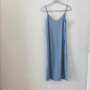 Elegant Blue Slip Dress